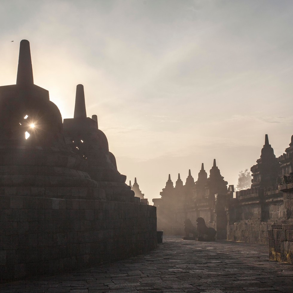 Sunrise at Borobudur